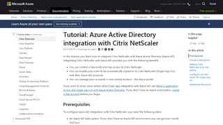 
                            4. Tutorial: Azure Active Directory integration with Citrix ...