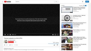 
                            4. Tutorial cadastro no AVA UFRJ - YouTube