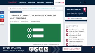 
                            6. Tutorial Completo WordPress Advanced Custom Fields