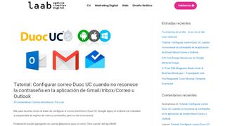 
                            8. Tutorial: Configurar correo Duoc UC cuando no reconoce la ...