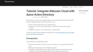 
                            7. Tutorial: Integrate Atlassian Cloud with Azure Active ...