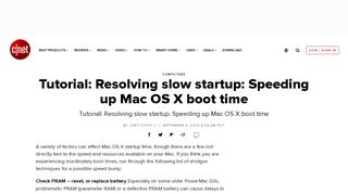 
                            7. Tutorial: Resolving slow startup: Speeding up …