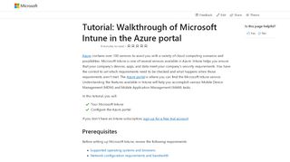 
                            5. Tutorial - Walkthrough Intune in the Azure portal - Microsoft Intune ...