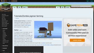 
                            1. Tutorials/Zombie pigman farming – Official Minecraft Wiki