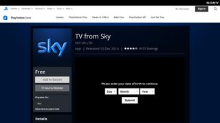 
                            9. TV from Sky on PS4 | Official PlayStation™Store UK