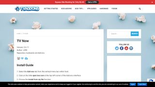 
                            4. TV Now | TV ADDONS