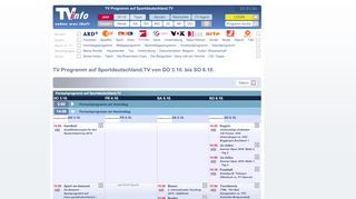 
                            6. TV Programm auf Sportdeutschland.TV - tvinfo.de