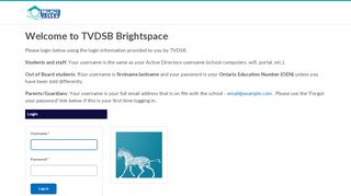 
                            6. TVDSB Brightspace - Login - Thames Valley DSB