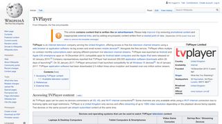 
                            7. TVPlayer - Wikipedia