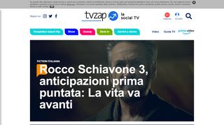 
                            3. Tvzap - Guida tv: programmi tv, show, serie tv, film e personaggi