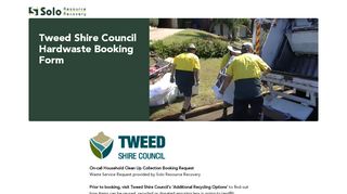 
                            8. Tweed Shire Council Hardwaste Booking Form | Solo ...