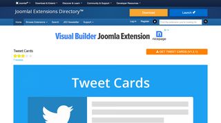 
                            3. Tweet Cards, by JoomlaTemplat.es - Joomla Extension Directory