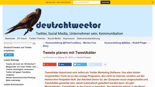 
                            3. Tweets planen mit TweetAdder - tweetorator.de