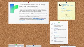 
                            2. Twine / An open-source tool for telling interactive, nonlinear stories