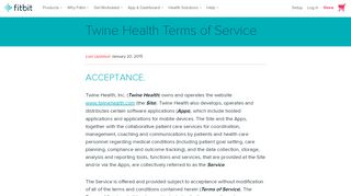 
                            2. Twine Health Terms of Service - Fitbit