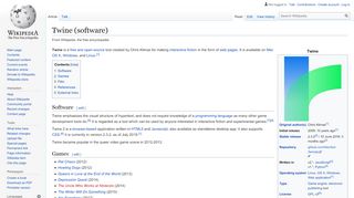 
                            7. Twine (software) - Wikipedia