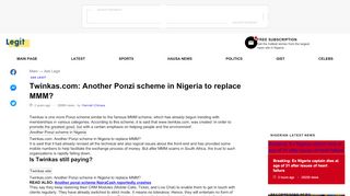 
                            6. Twinkas.com: Another Ponzi scheme in Nigeria to …