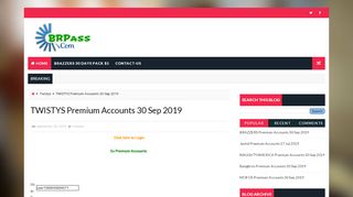 
                            1. TWISTYS Premium Accounts 28 Aug 2019 - …