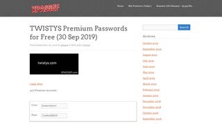 
                            3. TWISTYS Premium Passwords for Free - …