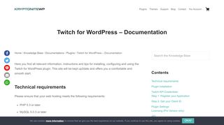 
                            3. Twitch for WordPress - Documentation - KryptoniteWP