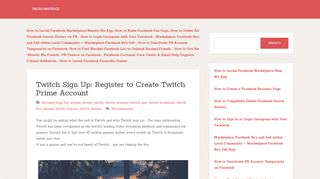 
                            7. Twitch Sign Up: Register to Create Twitch Prime Account ...