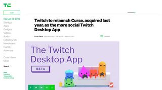 
                            9. Twitch to relaunch Curse, acquired last year, as the more social Twitch ...