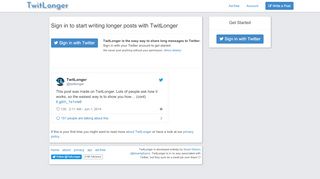 
                            6. TwitLonger — When you talk too much for Twitter