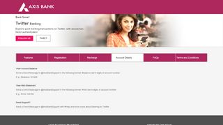 
                            3. Twitter Banking - Get Your Account Details on ... - Axis Bank