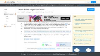 
                            6. Twitter Fabric Login for Android - Stack Overflow