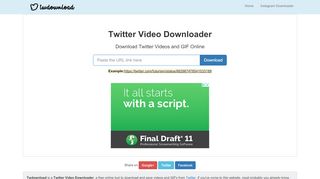 
                            8. Twitter Video Downloader - Download Twitter Videos and GIF ...