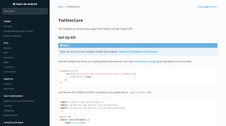 
                            3. TwitterCore — Fabric for Android documentation