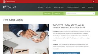 
                            11. Two-Step Login | IT@Cornell