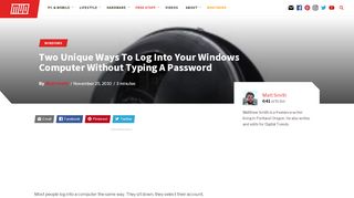 
                            3. Two Unique Ways To Log Into Your Windows Computer Without ...