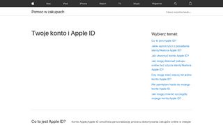 
                            3. Twoje konto i Apple ID - Pomoc w zakupach - Apple (PL)