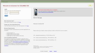 
                            7. txConnect for COLUMBUS ISD - txConnect : Login