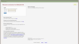 
                            3. txConnect for DOUGLASS ISD - txConnect : Login
