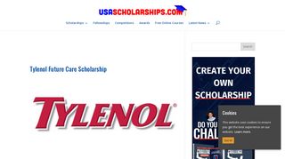 
                            7. Tylenol Future Care Scholarship - USAScholarships.com