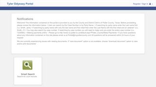 
                            3. Tyler Odyssey Portal - Potter County