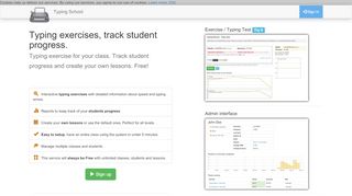 
                            6. Typing exercises, track students progress · Typing School