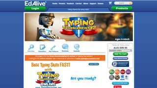 
                            6. Typing Tournament - EdAlive Educational Software