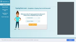 
                            8. TypingTest.com - Complete a Typing Test in 60 Seconds!