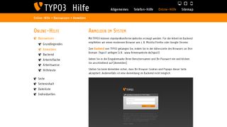 
                            5. TYPO3-Hilfe - Anmelden und Abmelden im TYPO3-Backend