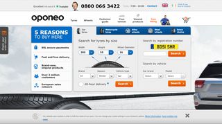 
                            6. Tyre shop online » FREE DELIVERY » Oponeo.co.uk