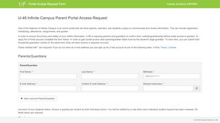 
                            6. U-46 Infinite Campus Parent Portal Access Request