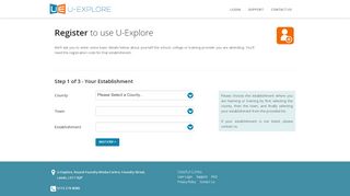 
                            5. U-Explore Registration - Step One
