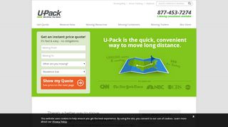 
                            5. U-Pack Moving: Affordable Moving Companies
