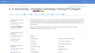 
                            5. U. S. Army Europe - Information Technology Training (ITT ...