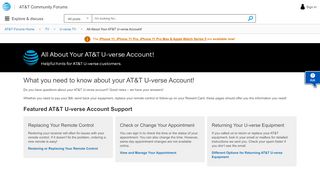 
                            3. U-verse Billing & Account Help - AT&T Community