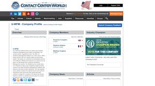 
                            5. U-WFM | ContactCenterWorld.com