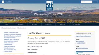 
                            7. UA Blackboard Learn | Office of Information Technology